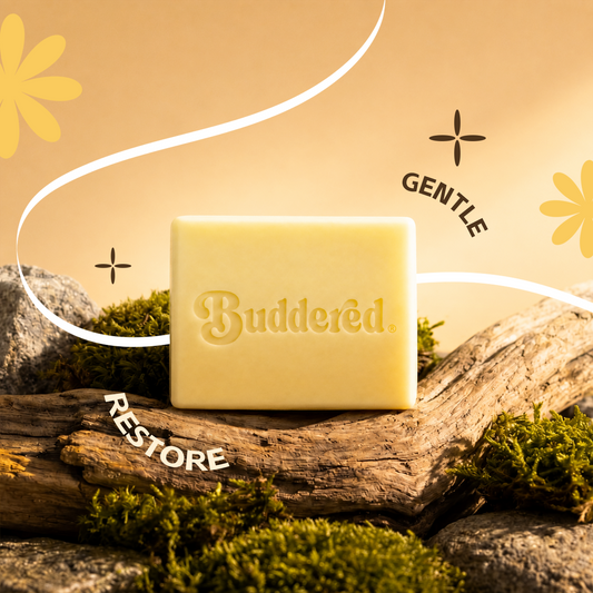 Buddered Natural Beef Tallow Soap Bar for Sensitive Skin