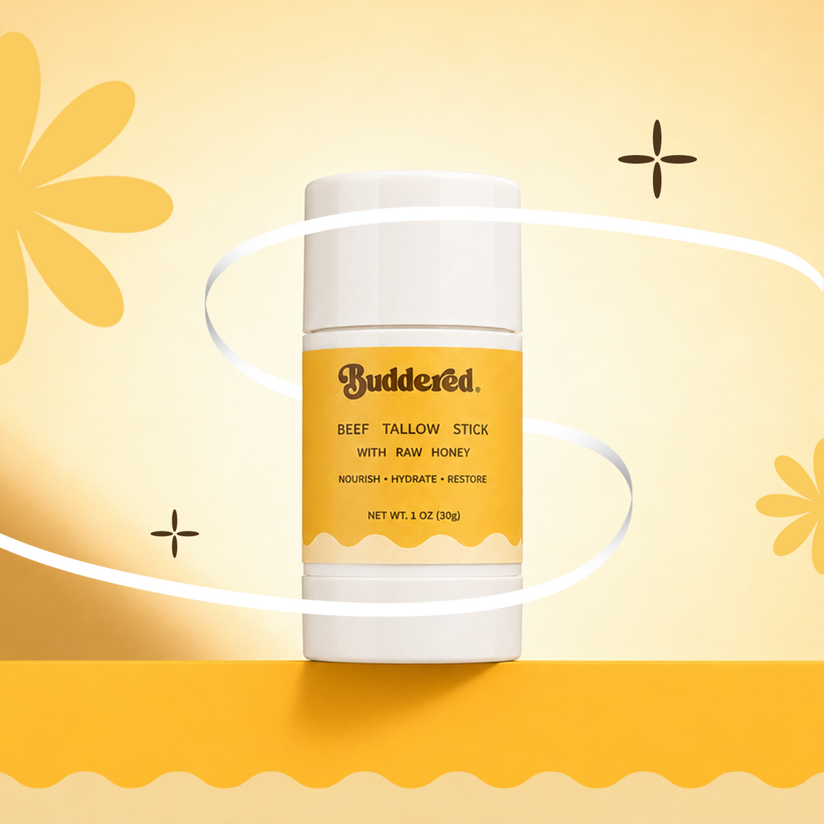 Buddered Beef Tallow & Honey Face Balm Stick