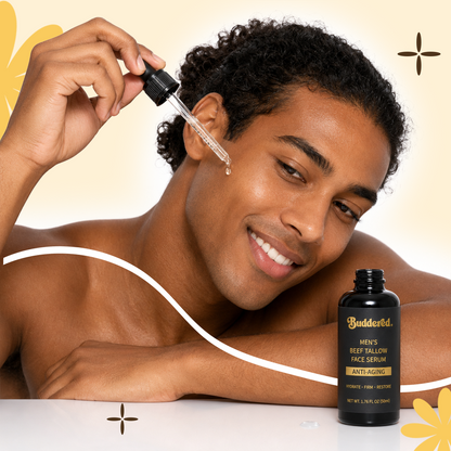 Buddered Beef Tallow Anti-Aging Face Serum for Men with Retinol