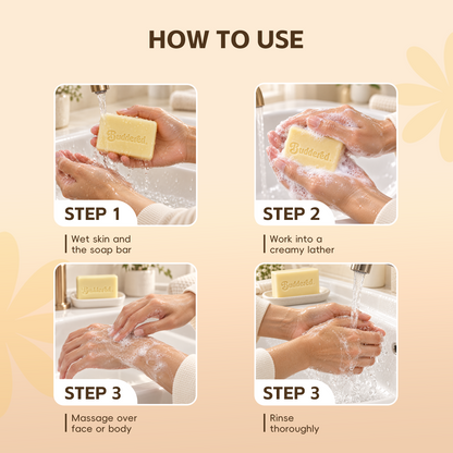 Buddered Natural Beef Tallow Soap Bar for Sensitive Skin