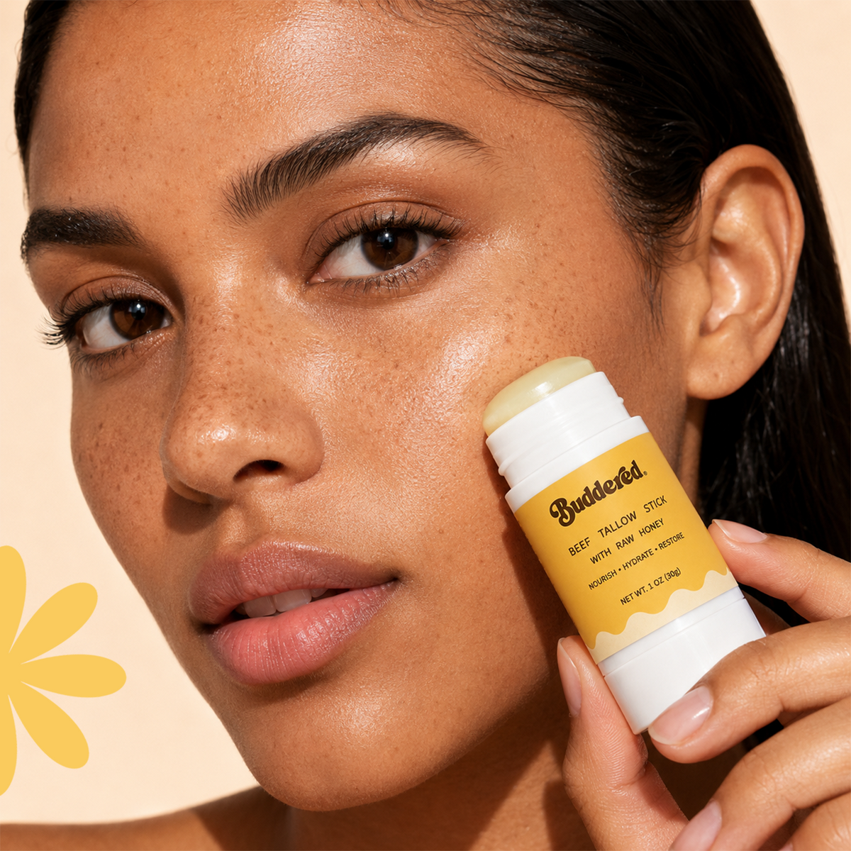 Buddered Beef Tallow & Honey Face Balm Stick
